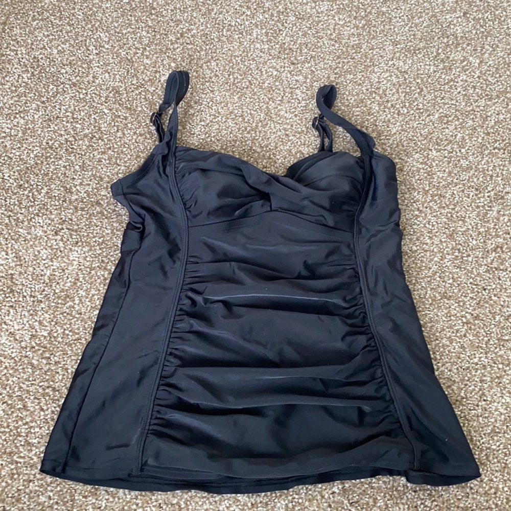 Black tankini top